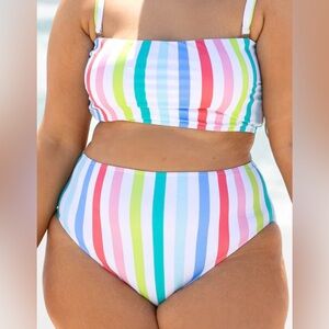 Chicsoul "Feeling Fine & Sandy" Women's 2 Piece Bathing Suit
